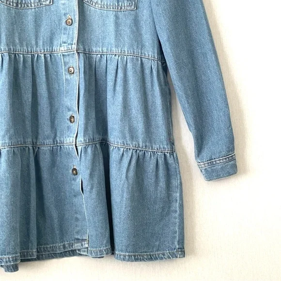 Free People Nicole Denim Shirt Dress - Picture 7 of 13
